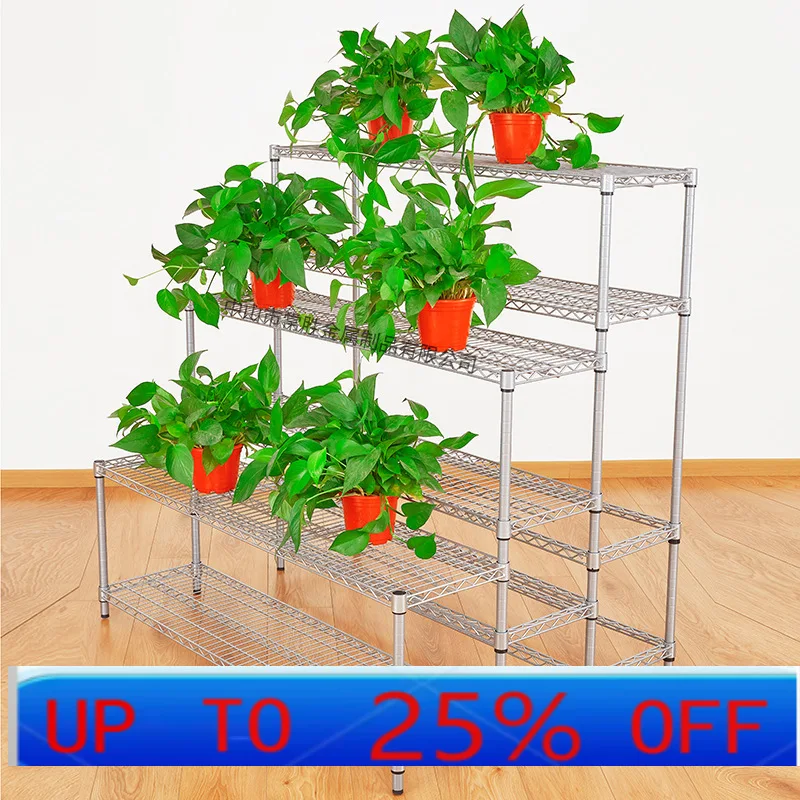 Lmm combination flower stand floor-to-ceiling living room multi-functional shelf balcony multi-layer flower pot stand
