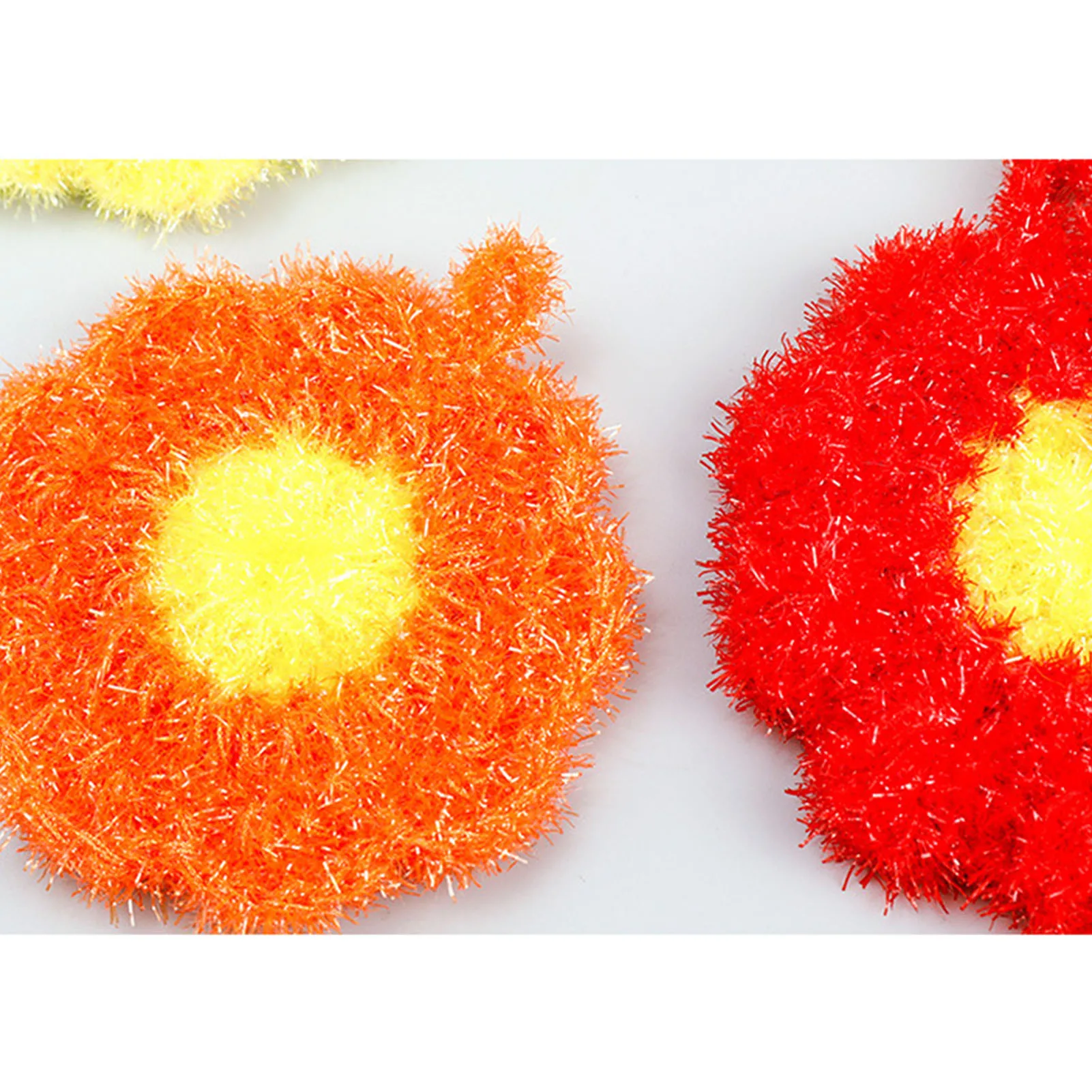 Flower Shape Dish Scrubber Non-Scratch Kitchen Dish Scrubber for Cleaning Pots Dishes Tableware