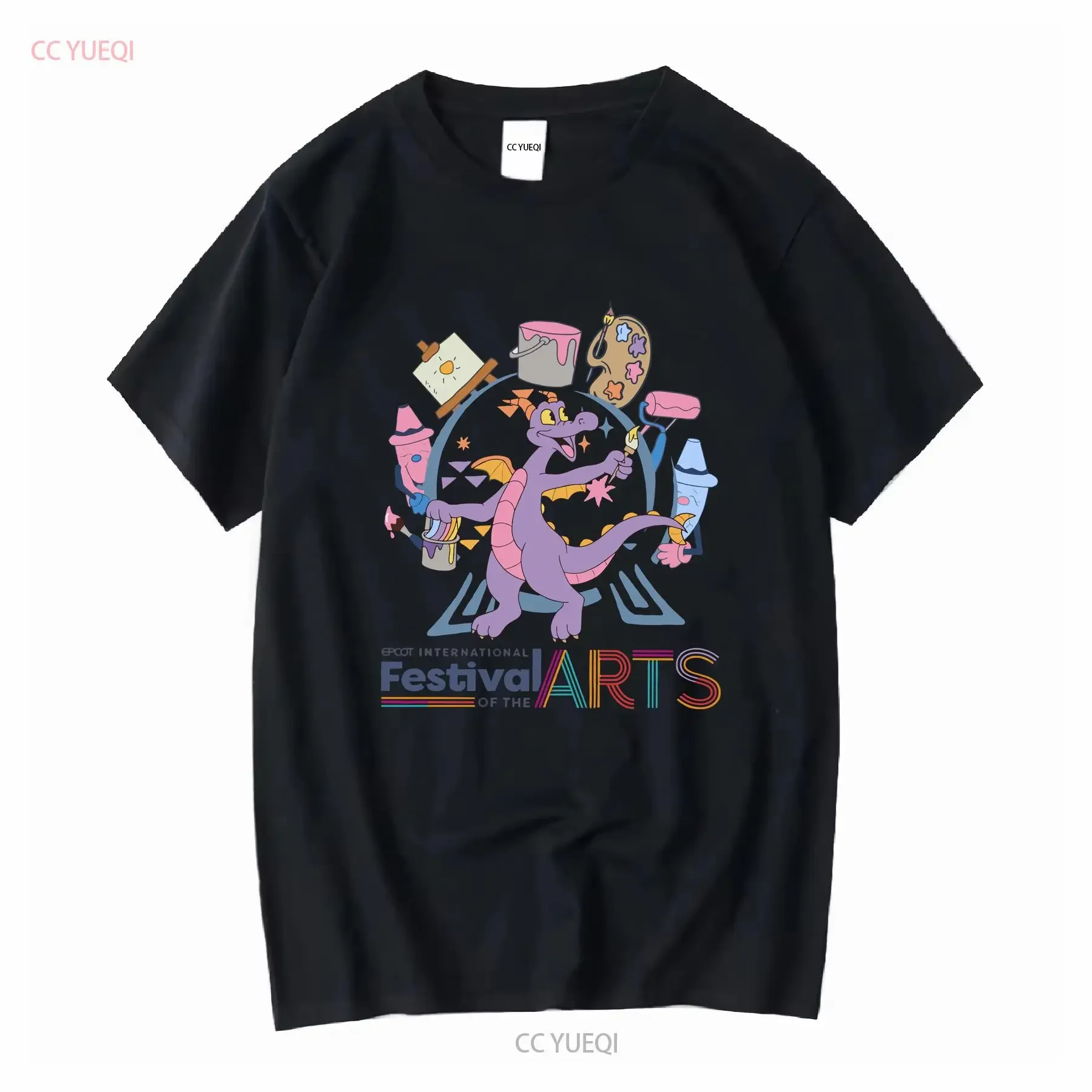 Epcot International Festival of the Arts T Shirt Figment Center Trip long or short sleeves vintage Washed Comfortable Unisex