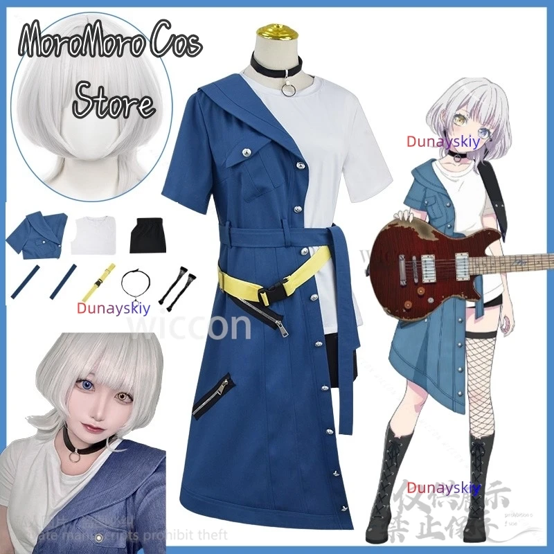 

CosplayRana Kaname Cosplay Anime BanG Dream! It's MyGO!!!!! Cowboy Skirt Uniform Costume Wigs For Halloween Christmas Party Cust