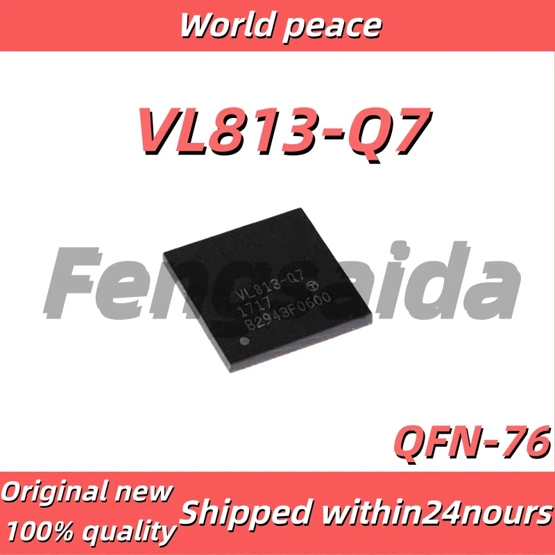 5PCS/100% Brand new original VL813-Q7 ultra-high-speed USB 3.0 hub controller, packaged in QFN-76