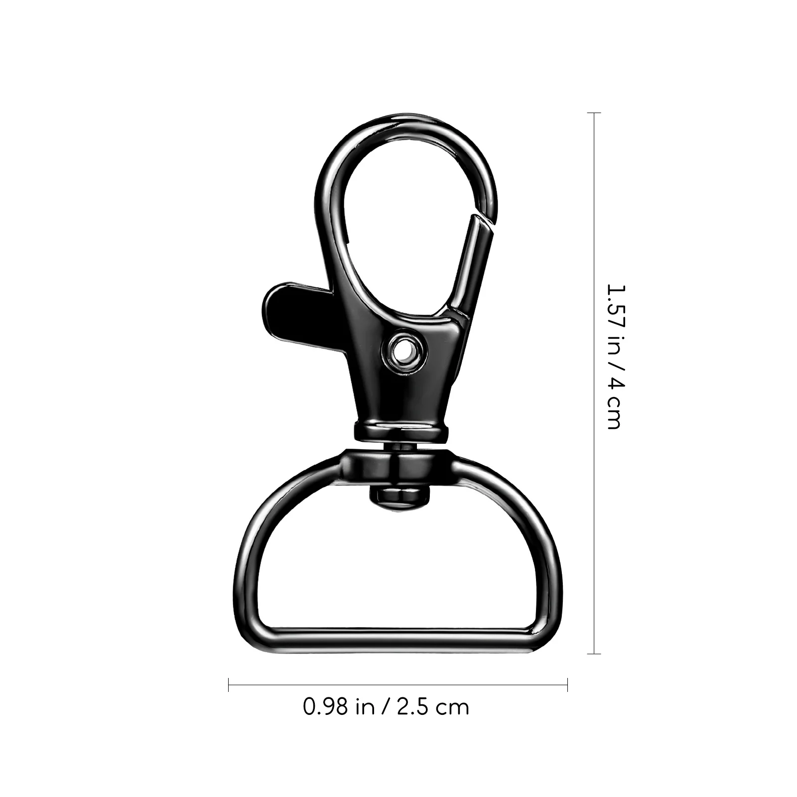 

50 шт., пряжки для ключей из цинкового сплава, зажимы для собак, застежки-омары, прочный держатель для ключей, аксессуары, пряжки-омары, поворотные застежки