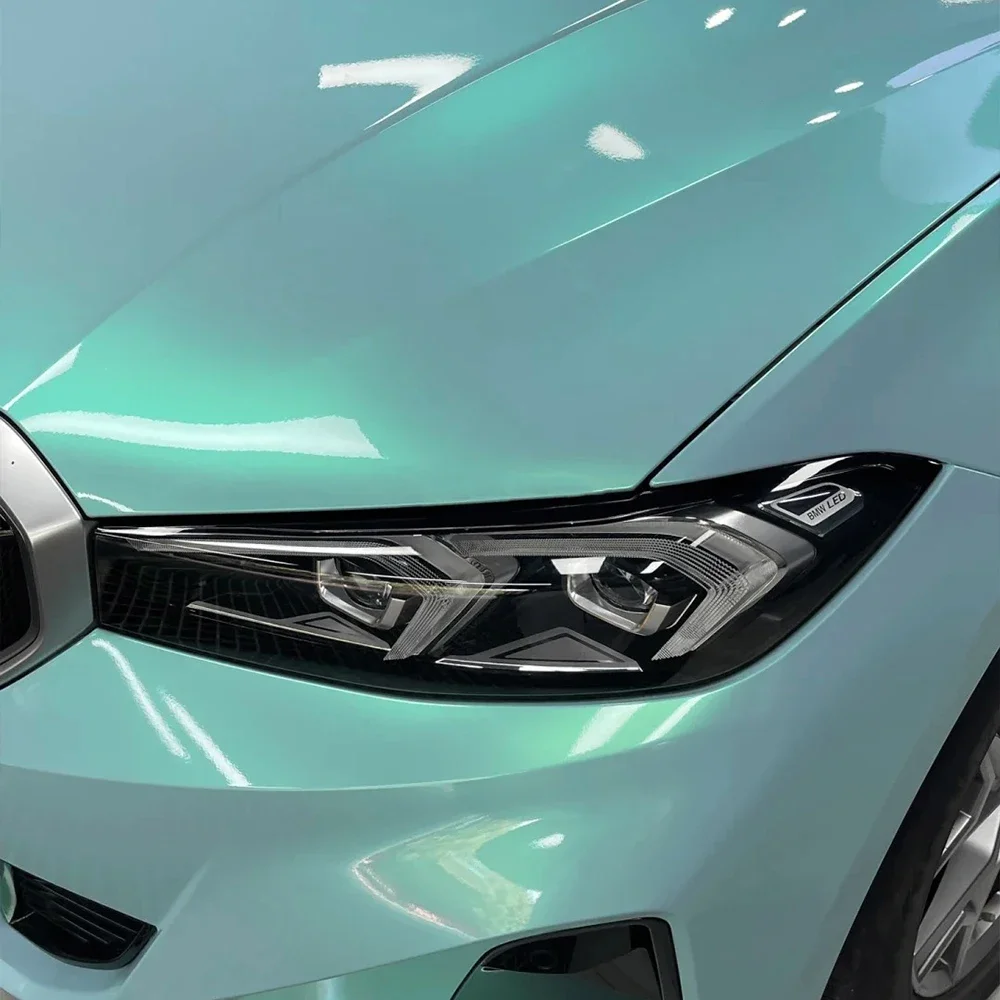 

Car Sticker Wrapping Film Mermaid Blue Charm Green Auto Color Change Vinyl Film PVC PET Bubble Free Wrapping Car Accessories