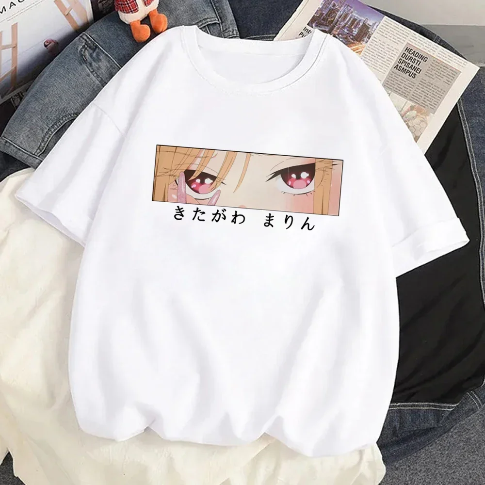 Japanese Anime Marin Kitagawa T Shirt Women Kawaii Cartoon T-shirt 90s Y2k Goth Tshirt Funny Unisex Tees Female Clothing