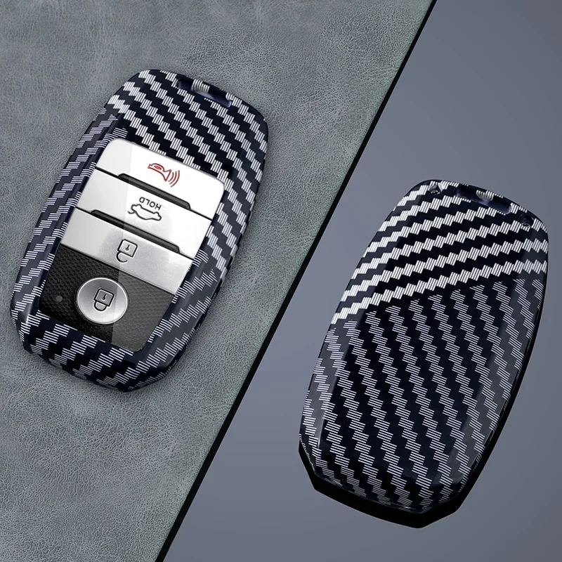 

4 Button ABS Carbon Fiber Remote Car Key Fob Case Cover For Kia Sedona Grand Carnival Sorento