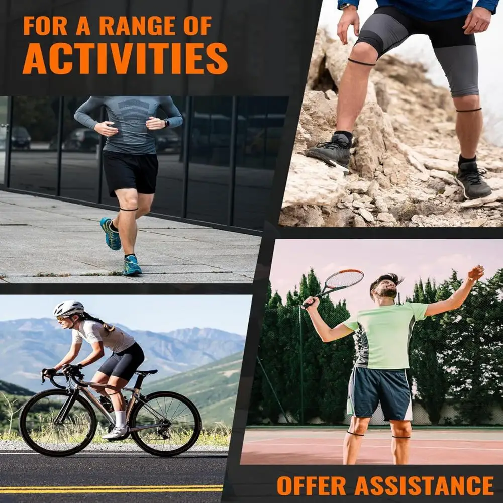 

Ergonomic Patella Brace High Elastic Silicone Patella Knee Strap for Men Women Sports Tennis Basketball Running Knee Pain Relief