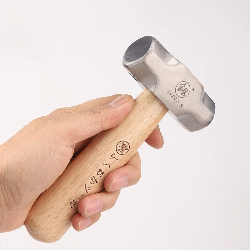 مطرقة صغيرة FO-6028B مصقول خشب متين مقبض قصير مطرقة مثمنة 1LB عالية الكربون الصلب مطرقة صغيرة أداة الأجهزة اليدوية