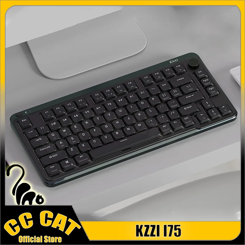 

KZZI I75 низкопрофильная механическая клавиатура, беспроводная Bluetooth-клавиатура, алюминиевый сплав, индивидуальная клавиатура с RGB-подсветкой, аксессуары для ПК
