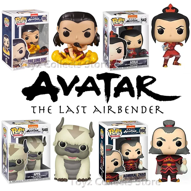 فانكو بوب الصورة الرمزية آخر Airbender # 540 APPA # 998 أدميرال تشاو # 1058 لورد النار أوزاي # 542 دمى شخصيات الرسوم المتحركة أزولا