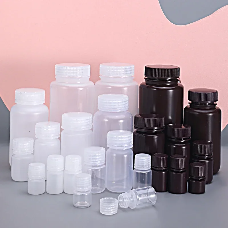 2Pcs 250ML Empty refillable bottles with Lid Wide Mouth Storage Container Leakproof Food Grade Polypropylene Bottles