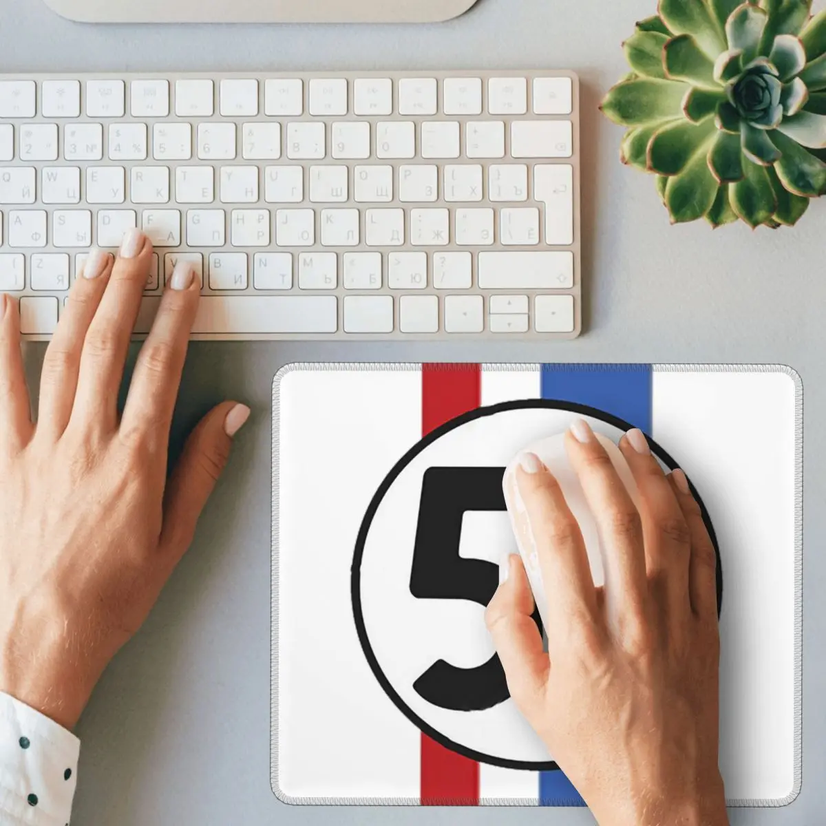 Herbie Stripes 53 Mouse Pad Computer Keyboard Mouse Mat Gamer PC Desk Mat Office Accessories Table Mats