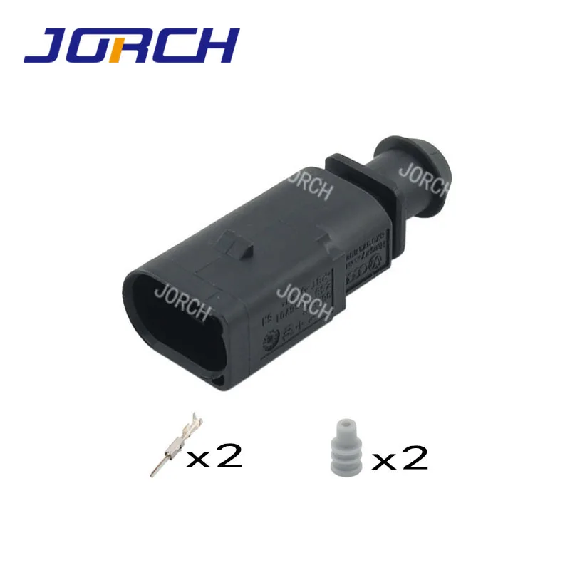 1 set 2 Pin 1.5mm 1J0973802/1J0973702 Auto Temp sensor plug deflation valve connector waterproof Electrical Wire connectors