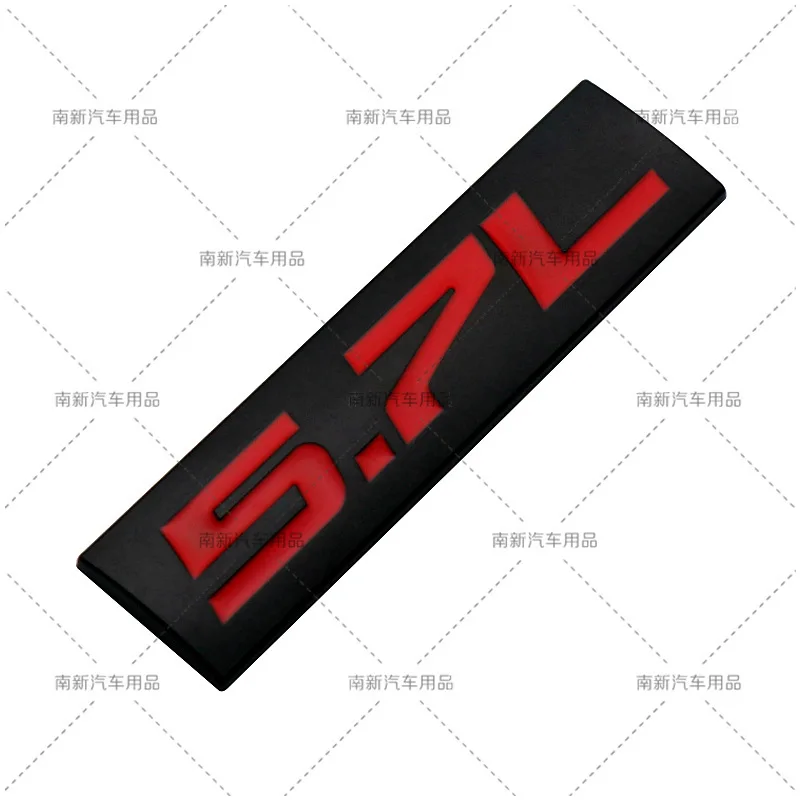Car 4.0L, 4.6L, 4.7L, 5.0L, 5.3L, 5.7L displacement label, modified label, metal car sticker, cross-border hot selling emblem