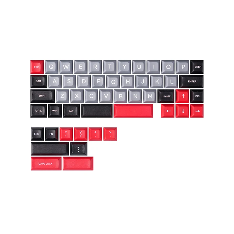 idobao PBT Keycaps %40 Düzen Mekanik Klavye Kapakları Boya süblimasyon Pembe/Siyah/Mor/Turuncu/Gri Kiraz/XDA/MA Keycaps Kiti