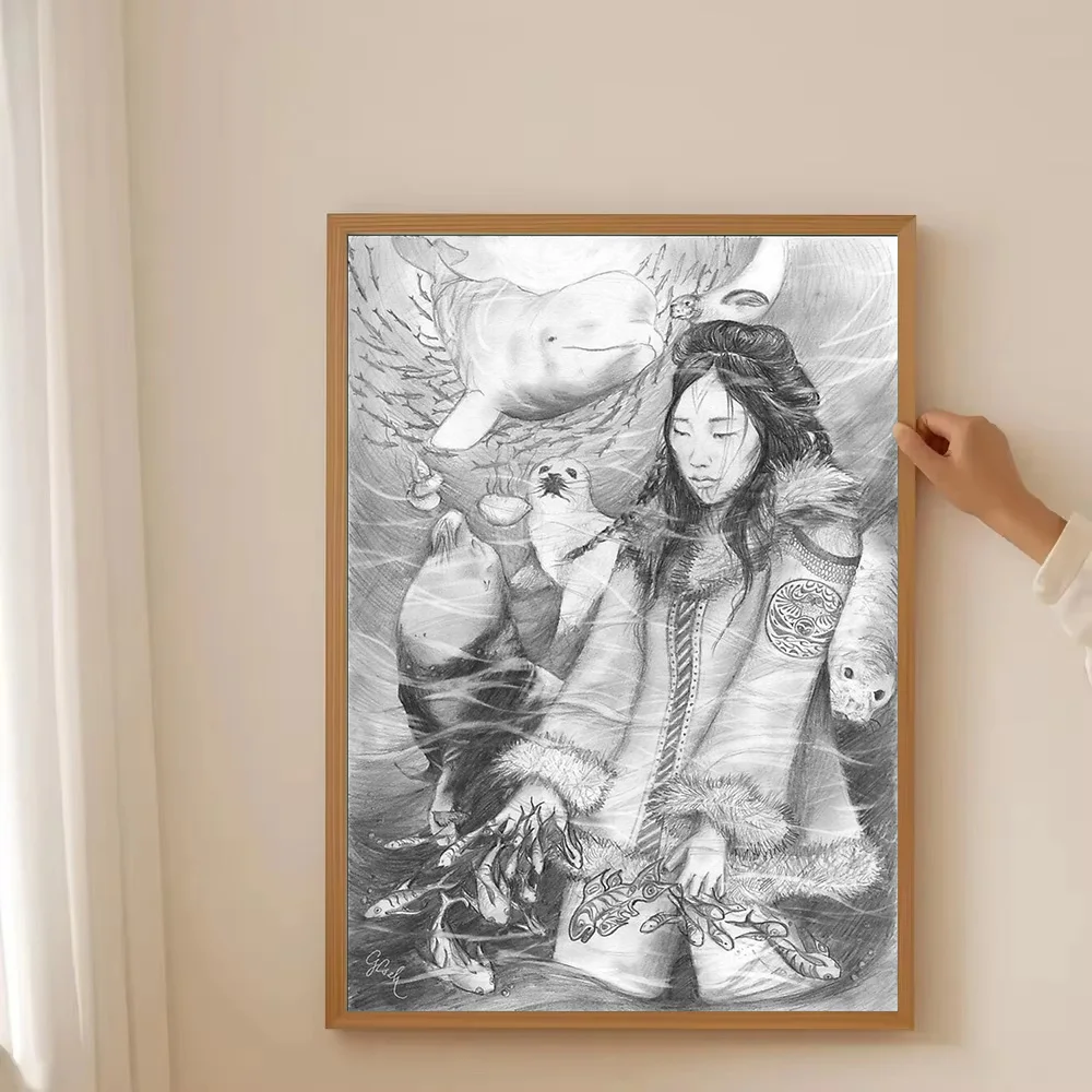 خمر أنيمي قماش جدار الفن اليابانية الساموراي صورة المشارك ديكور المنزل ديكور الغرفة الجمالية هدية #3