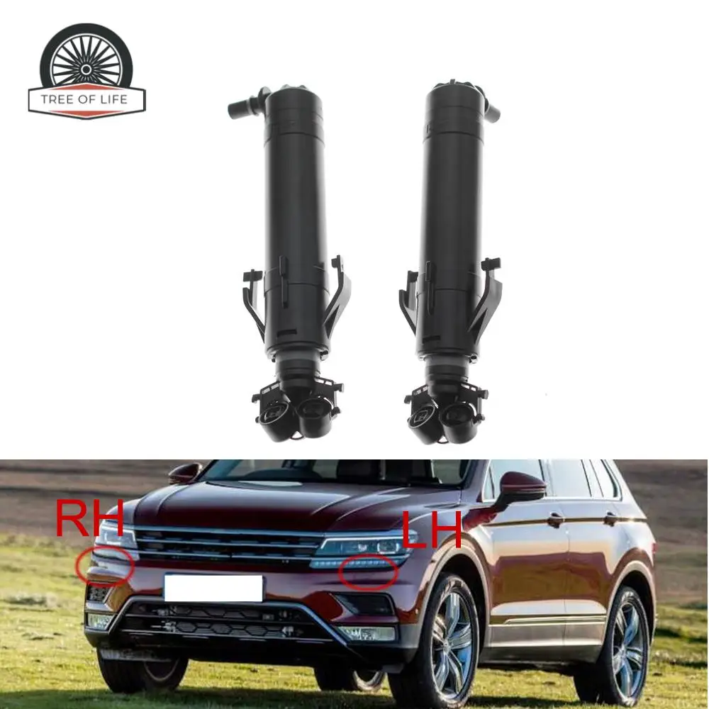 Front Headlight Washer Nozzle For Volkswagen Tiguan II Mk2 BT2 BW2 AD1 AX1 BT1T 2016 2017 2018 2019 2020 5NA955104A 5NA955103A