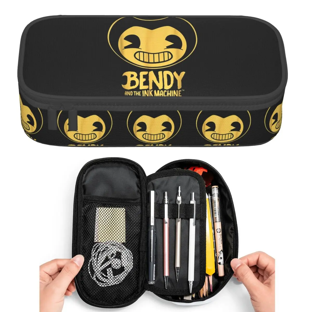 Bendy-Ink-Machine Pencil Cases for Student Pen Box Pencil Bag Big Capacity Pencil Pouch Pen Holder