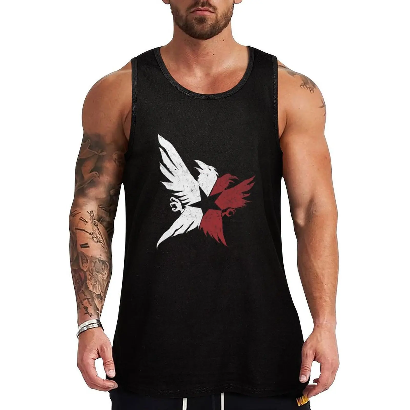 Camiseta sin mangas InFamous Second Son Eagles para correr, camiseta sin mangas transpirable de secado rápido