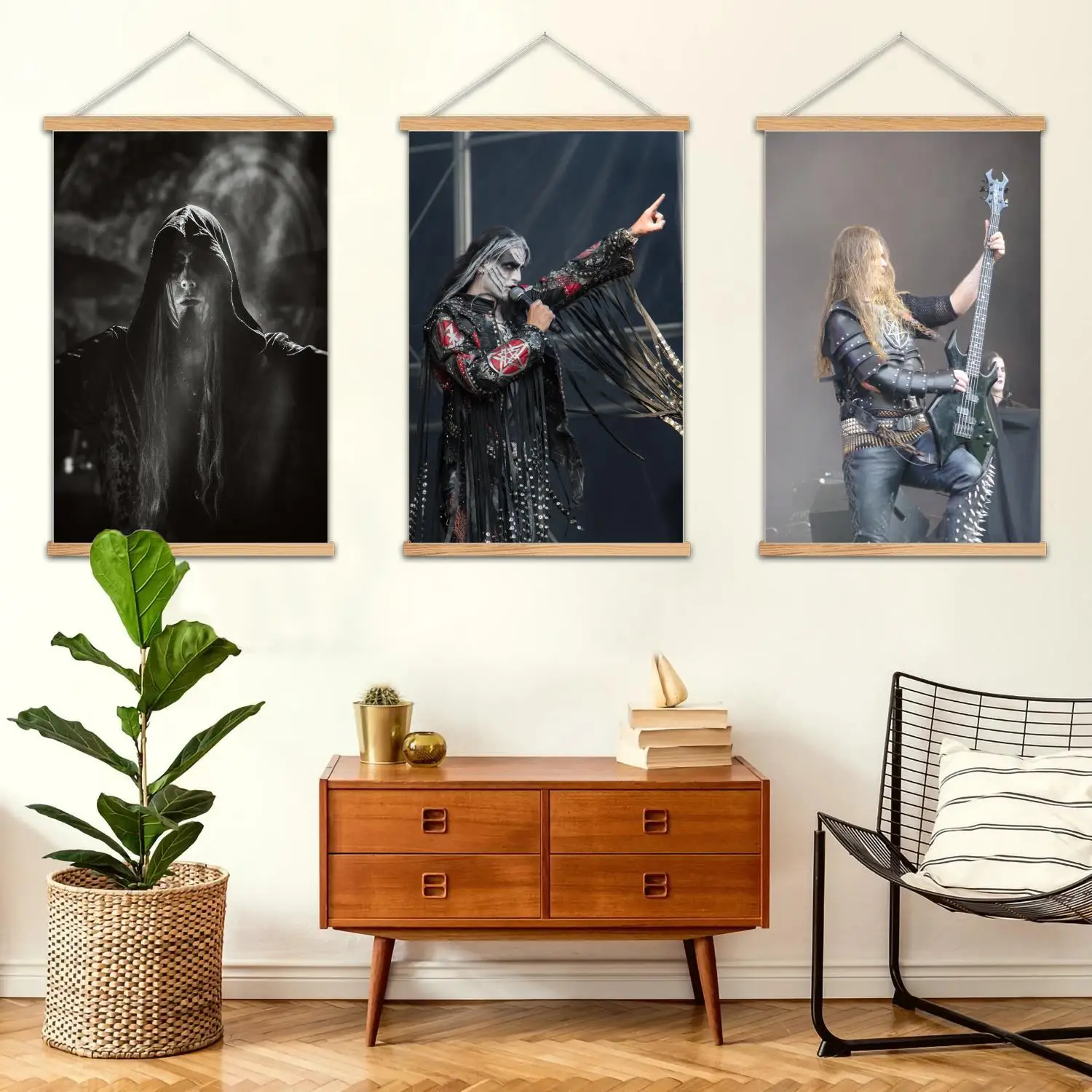 Dimmu Borgir Framed Wall Painting Canvas Art Poster and Wall Art,  Modern Family Bedroom Decor,Decorative painting