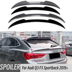 For Audi Q3 F3 Sportback 2019+ Gloss Black Car Rear Trunk Top Spoiler Wing Roof Spoilers Wing Accessory Decoration