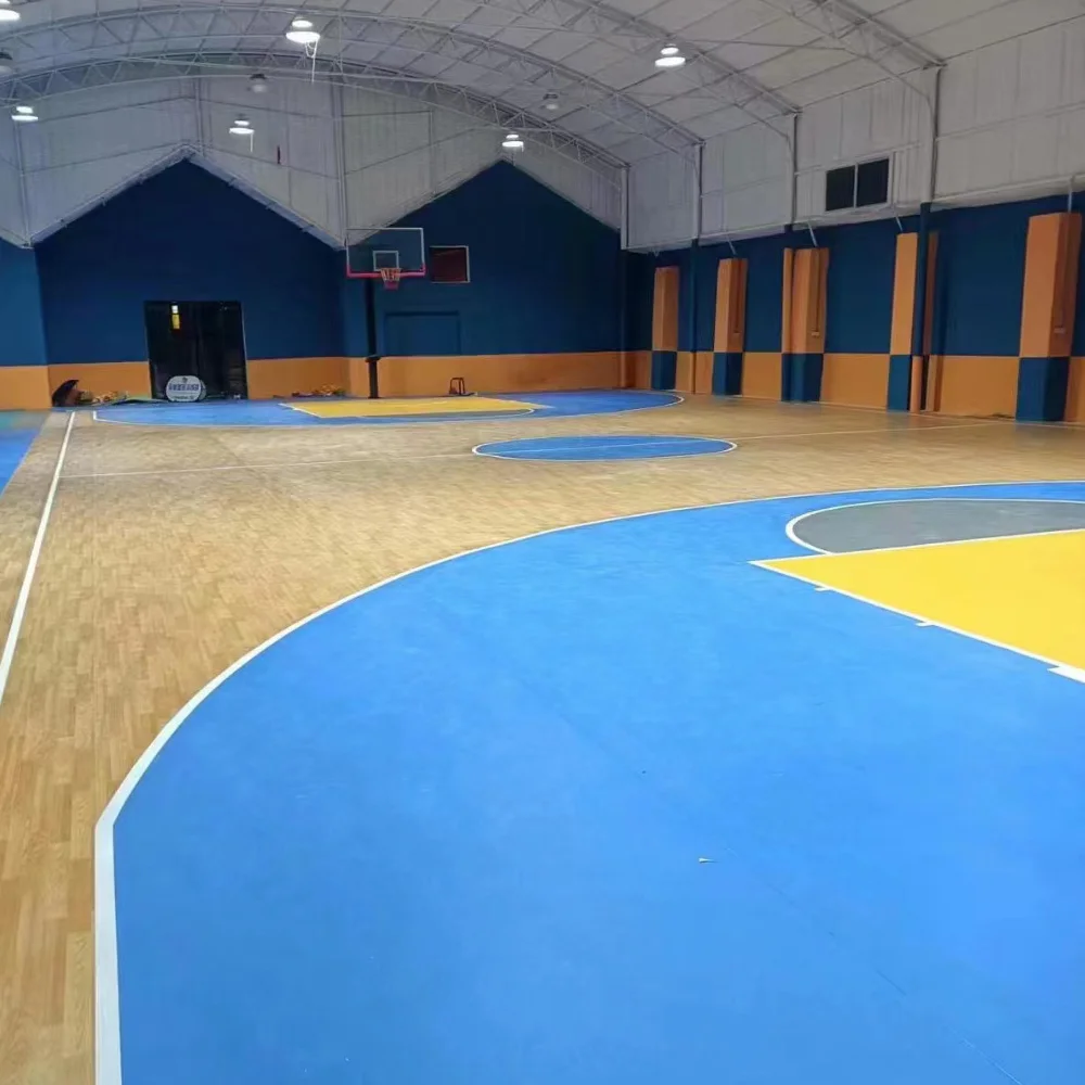 Beable 3D Printing PVC Vinyl Sports Floor For Sports Courts And Gym Room Can Customize Thickness Patterns Colors