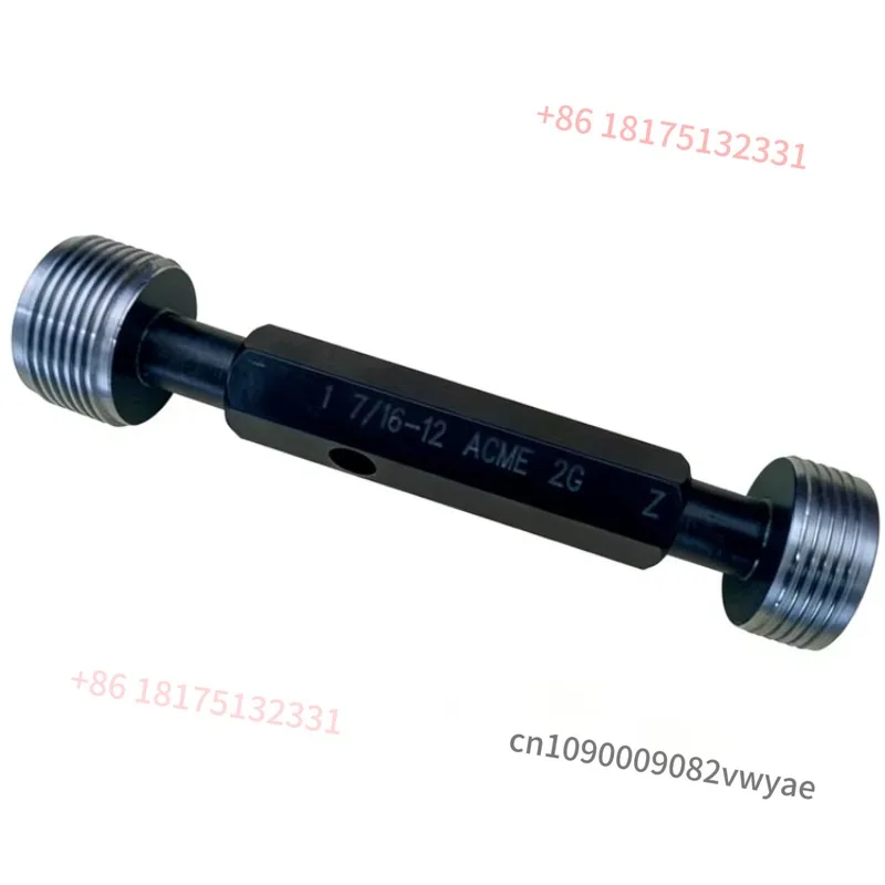 Thread Plug Ring Gauge External/Internal Coarse Thread High Accuracy 0.002 GCr15 Steel Hand Measuring Model