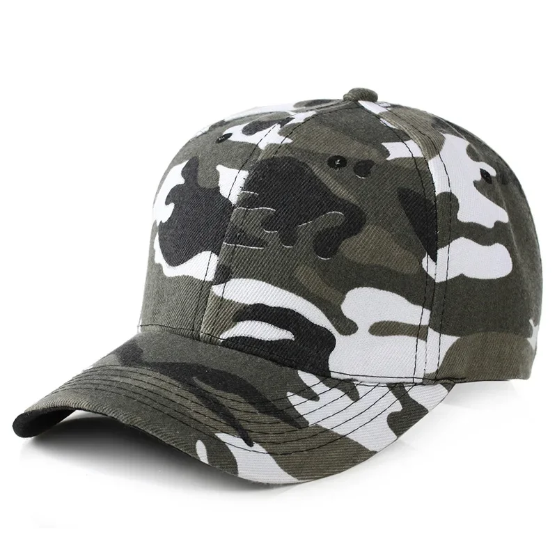 Berretti da pesca con stampa mimetica da uomo Hunter Outdoor Women Camo Casquette Hat arrampicata caccia escursionismo Desert Hats