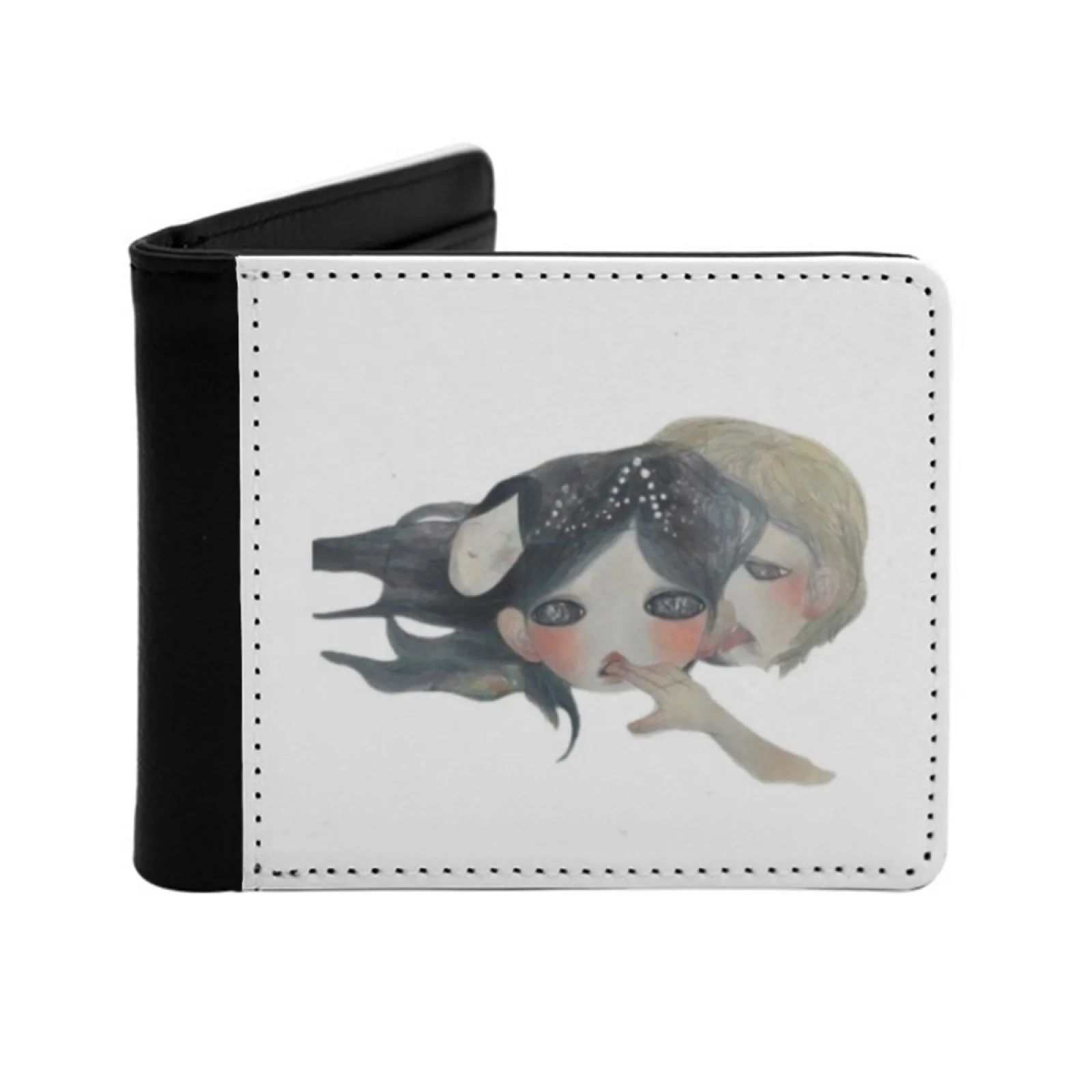 

Aya Takano Birth Of Land Dance Men Wallets Card Man Wallet Short Purse Bi-Fold Personalized Purses Ayatakano Art Love Coquette