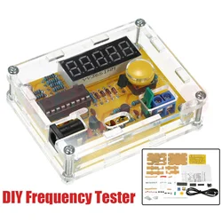 1Hz-50MHz oscylator kwarcowy miernik częstotliwości Tester 5 cyfr wyświetlacz cyfrowy moduł miernik częstotliwości zestawy DIY