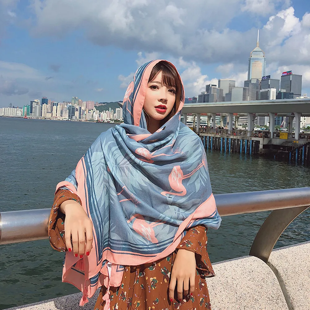 

Beach Towel Oversized Family Colorful Scarves for Women Towels Cute Foldable Adults