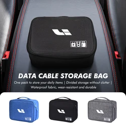 Cable Storage Bag Waterproof PortableTravel Cable Organizer For Leading Ideal L7 L8 L9 2021-23 Li Auto Lixiang One