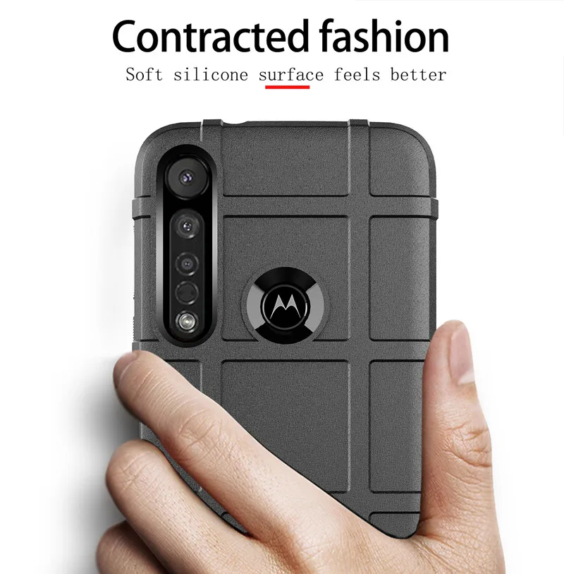 Anti Knock Phone Cover for Moto G8 Plus G8+ Shockproof Silicone Shield Case for moto one vision plus Armor Matte Rubber Cases