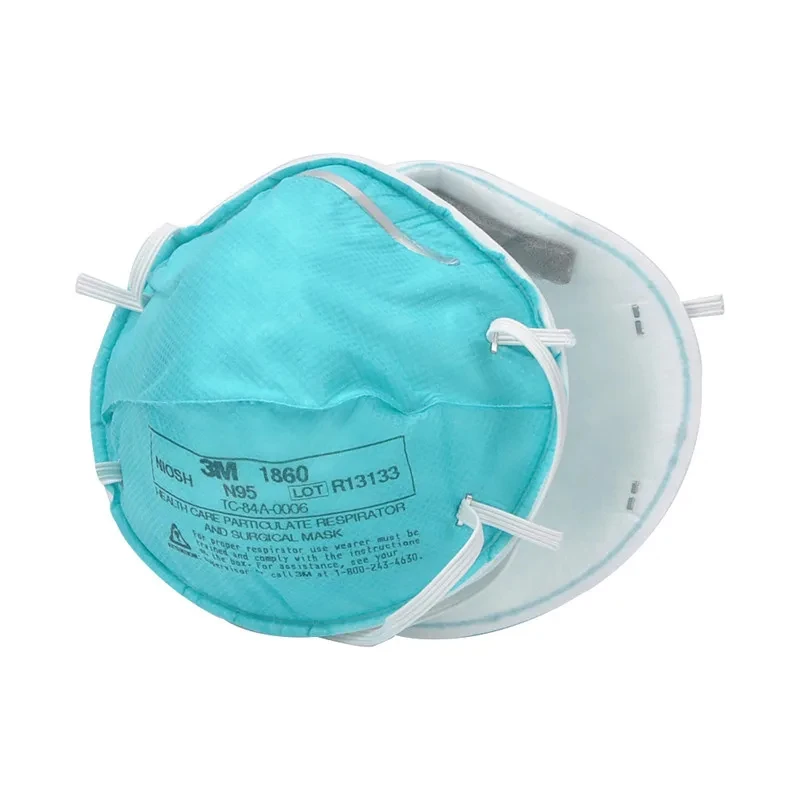 3M1860 Facial Mask Adult Size N95 NIOSH Approved Respirator Health Care Headband Professional Anti PM2.5 Pollen Dust Mist Mask