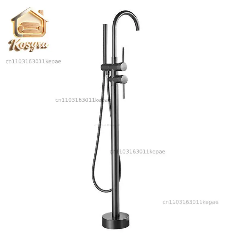 

Floor-to-ceiling all-copper shower set, column pot shower, hot and cold European vertical bathtub faucet