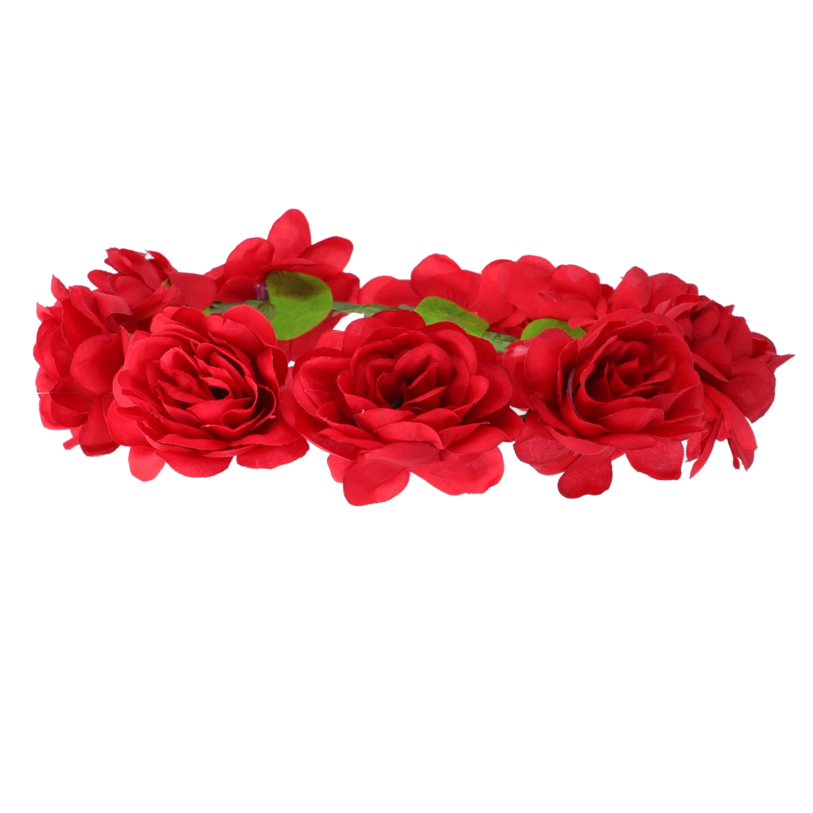 

1pc Rose Headband Valentine Flash Fabric Wreath Hairband Bride Flower Hair-hoop Styling Tool Durable Comfortable Wedding Party
