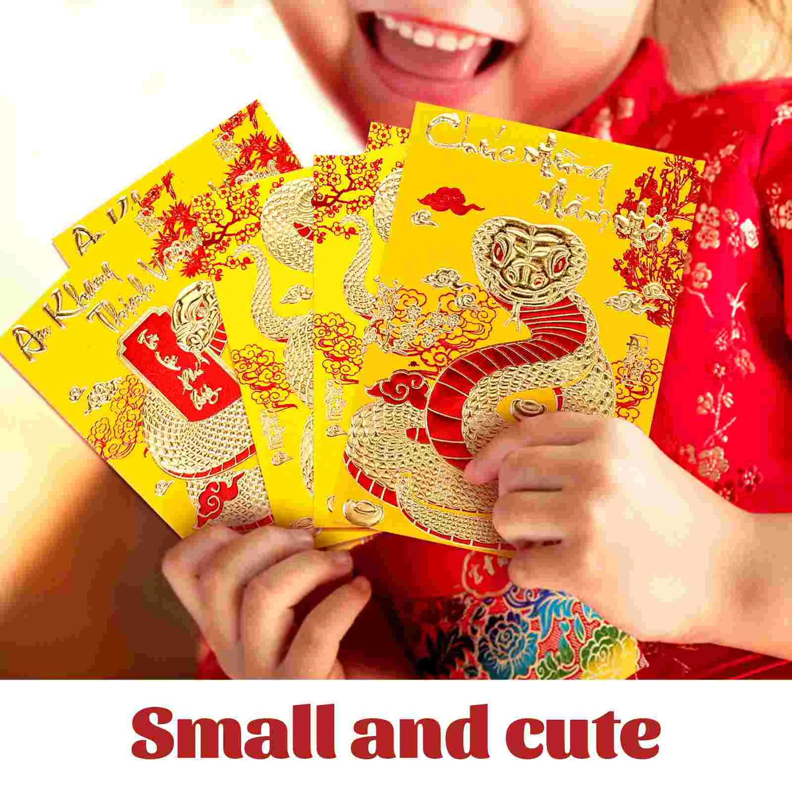 Year of The Snake Spring Festival Red Envelope Vietnamese New Pocket Pockets Envelopes Money Luck Bag