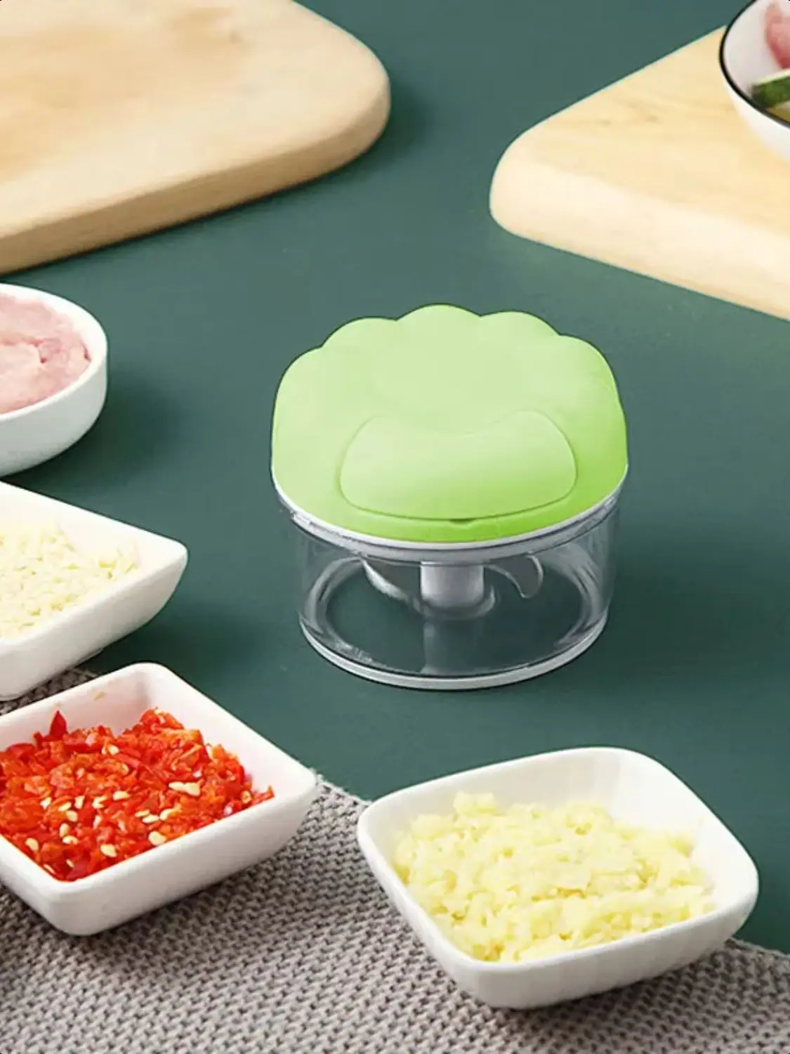 Mini Food Mixers Multi- Garlic Grinding Chopper Food Vegetables Cutter Meat Grinders  Kitchen Manual Garlic Press Cheese grater
