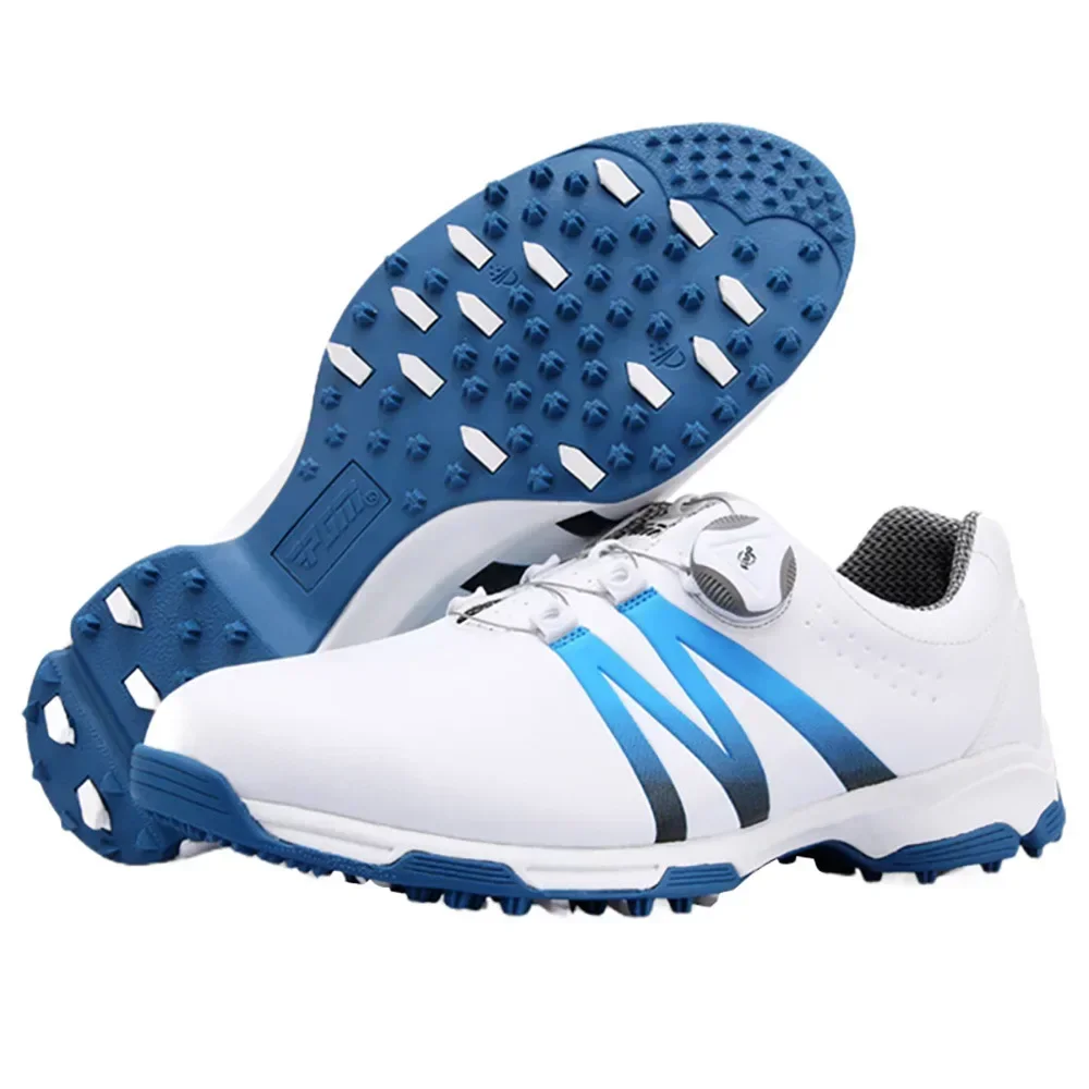Good PGM Golf Shoes Men's Summer Waterproof Breathable Non-slip Auto-lacing