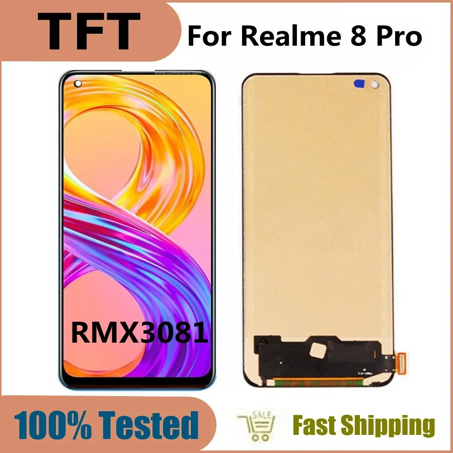 

6.4'' TFT For Oppo Realme 8 Pro RMX3081 LCD Screen Display Digitizer Assembly Replacement For Realme8 Pro Lcd