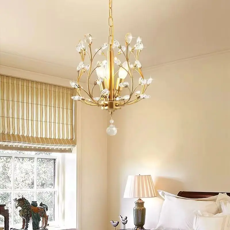 

Crystal Chandeliers,Ceiling Lights Pendant Lighting Fixtures for Home Living Room Bedroom Restaurant Porch Gold luster indoor