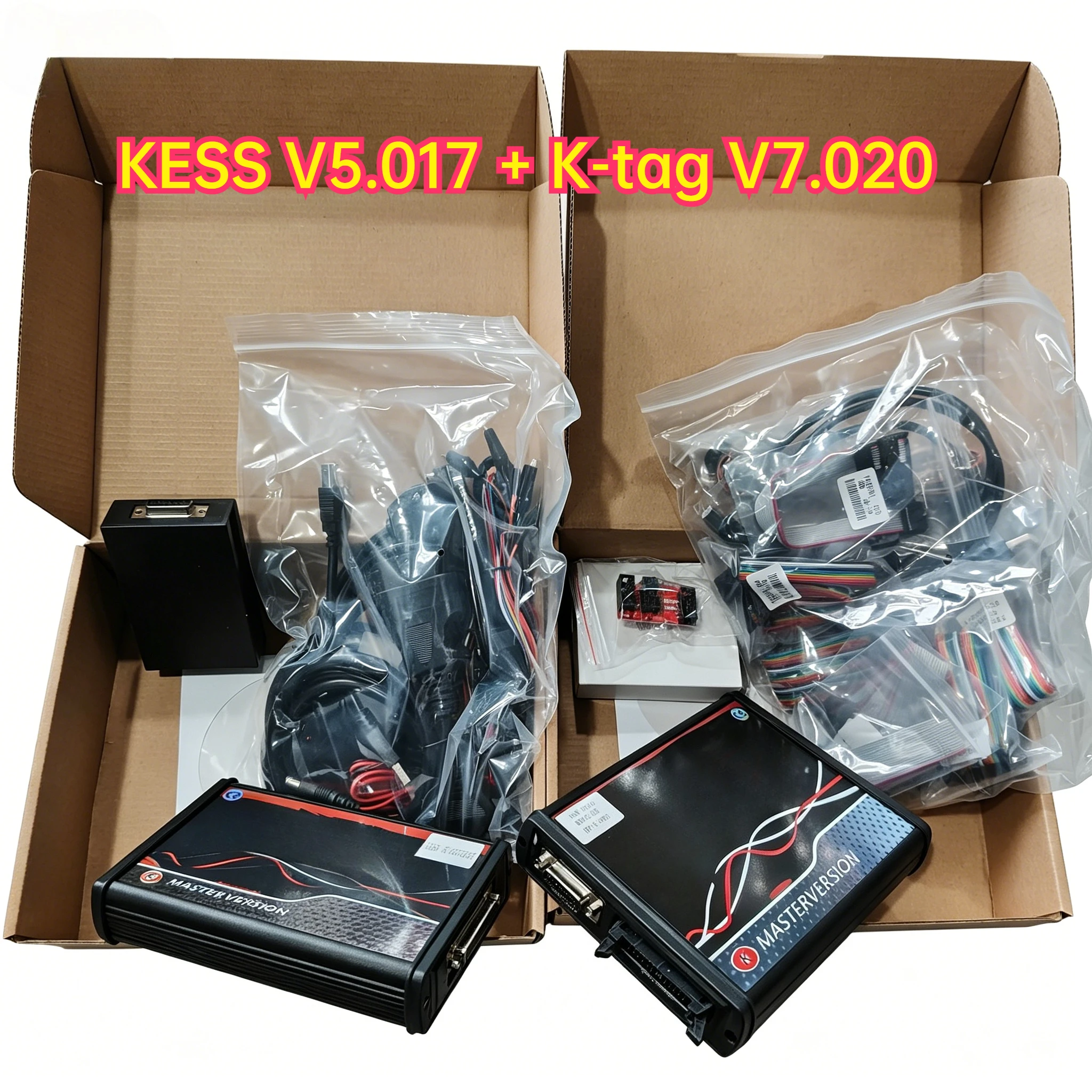 OBD2 ECU Chip Online KESS V5.017 2.80 EU Red KTAG V7.020 4LED v2.25 K-TAG 7.020 OBD2 Programmer Engine Diagnostic Reset Function