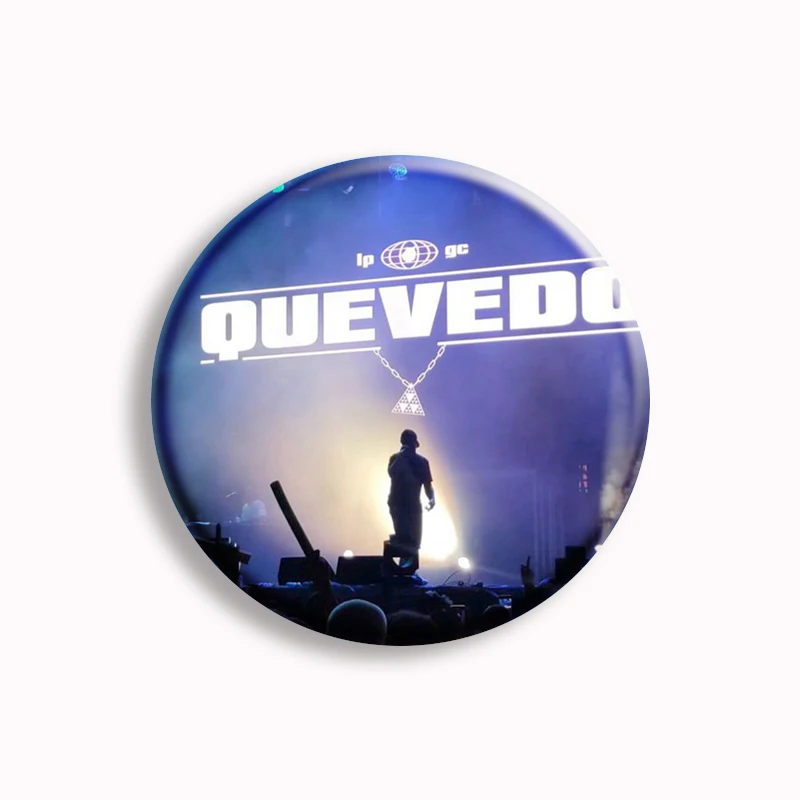 Pop Rapper Quevedo-Alfileres de botón suave, broche creativo de cantante de Hip Hop, insignia de Metal, accesorios de mochila, decoración para fanáticos, colecciona regalos