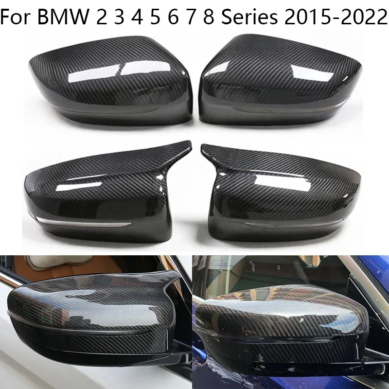 For BMW G30 G31 G11 G12 G20 G28 2 3 4 5 6 7 8 Series 2018 2019 2020 Carbon fiber Car Exterior Rearview Side Mirror Case Cover