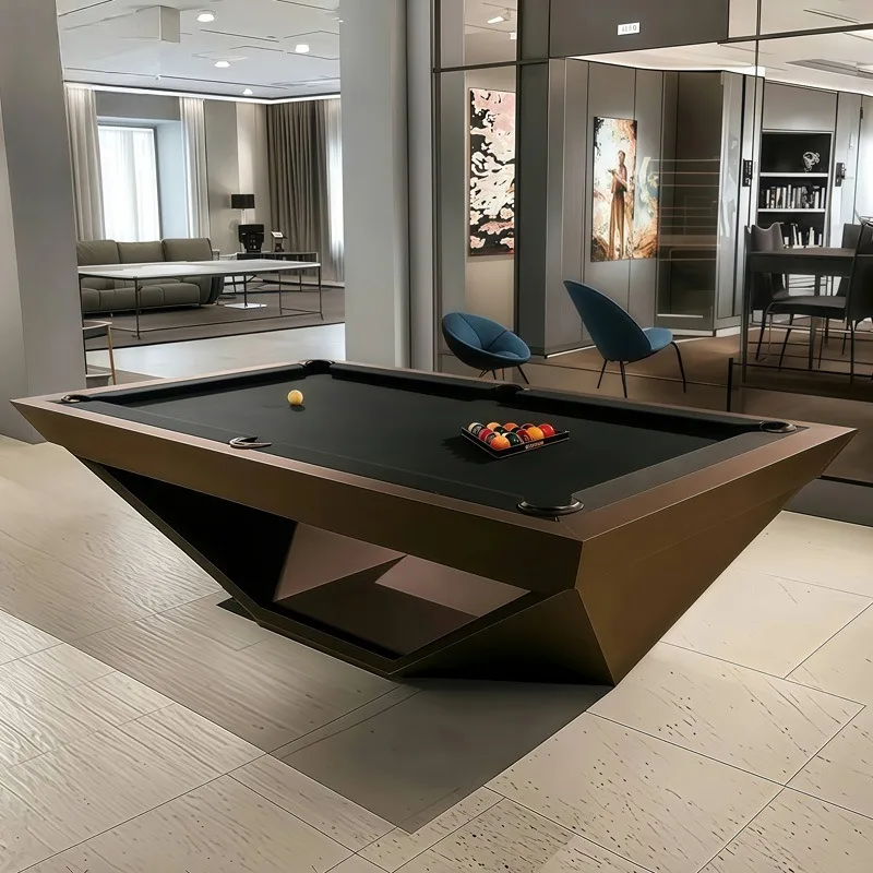 Standard Adult Billiard Table American Black Eight Fancy Nine Ball High-end Billiard Table