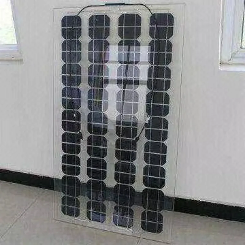 Bipv 200w Transparent Glass Solar Panel Bifacial Frameless Pv Panels Monocrystalline Silicon Solar Panel For Agriculture