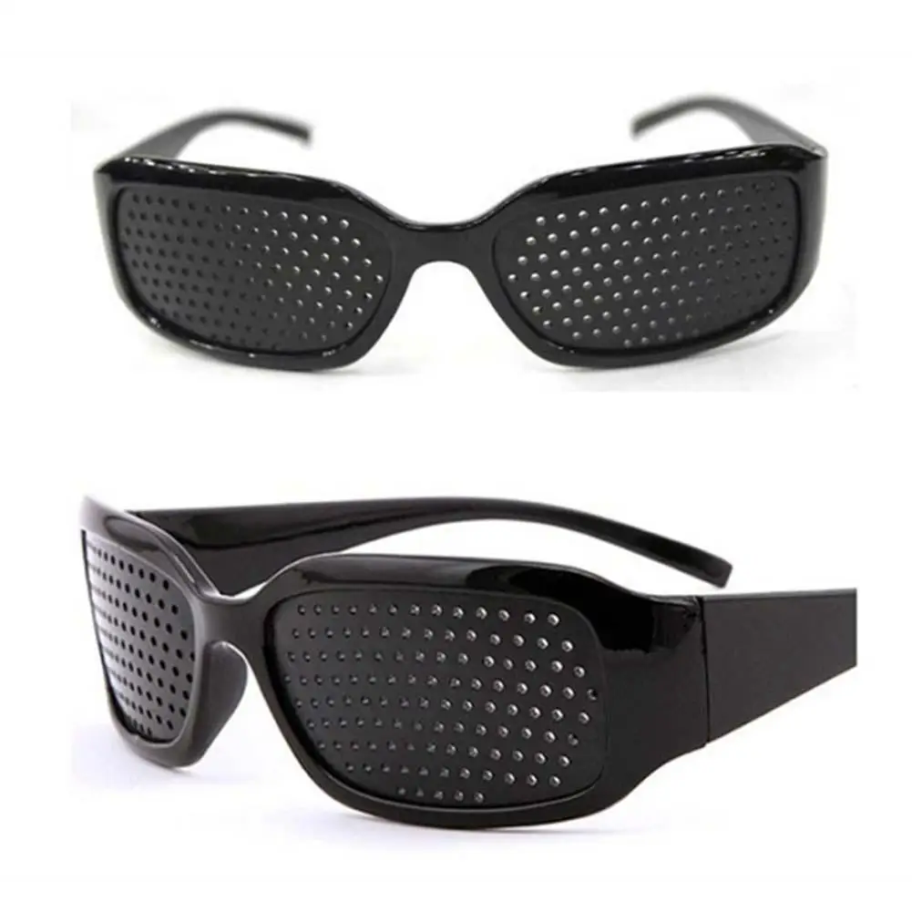 Fashion Relieve Pinhole Glasses For Men Women Eyesight Improvement Eyewear Vision Correction Fatigue Pin Hole Glasses With Holes