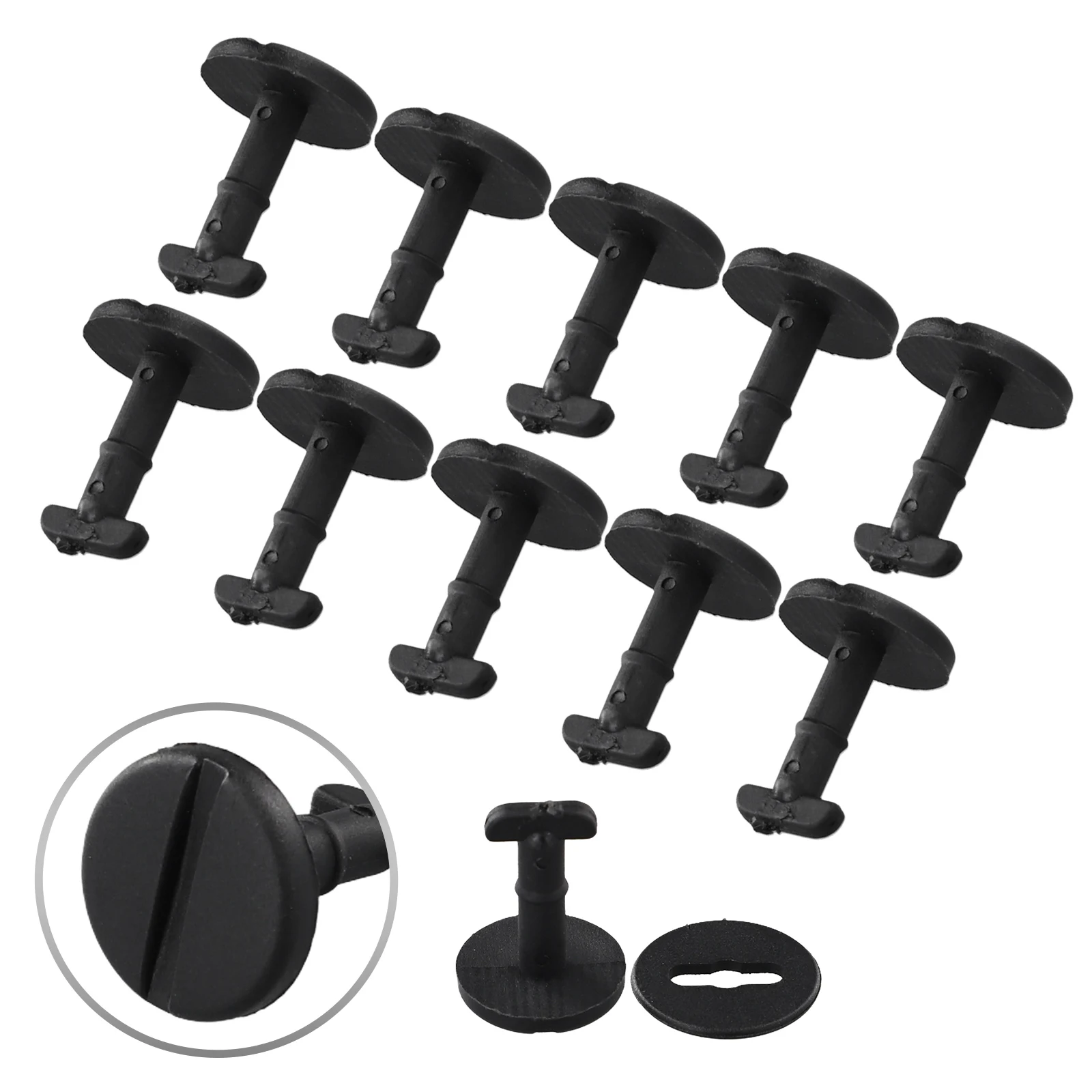 

Floor Carpet Mat Clips 10PCS Rivets Retainers for E46 318I 325I X3 Nylon Plastic Replacement Fasteners for Automotive