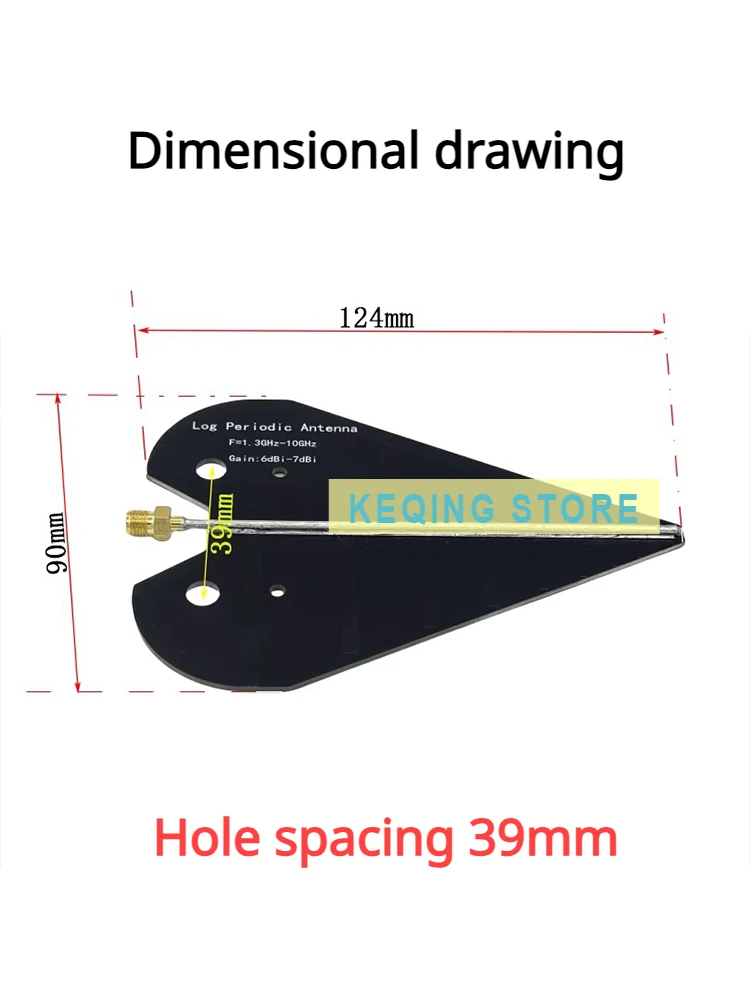 Antenna UWB Spectrum Log-Periodic Antenna 1575MHz 2.4GHz 5.8GHz Image Transmission Broadband Antenna