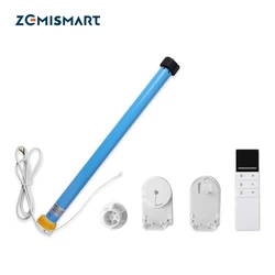 Zemismart Tuya WiFi Electric Roller Shade Motor RF Remote Control for 30mm 37mm Tube Motorized Shutter Engine 110 240V