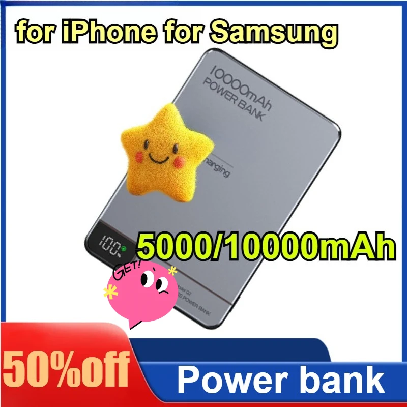 

5000-10000mAh Power Bank Wireless Charger PD20W Super Fast Charging bank for Magsafe for iPhone for Samsung for Huawei